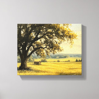  Summer in countryside landscape Canvas Print