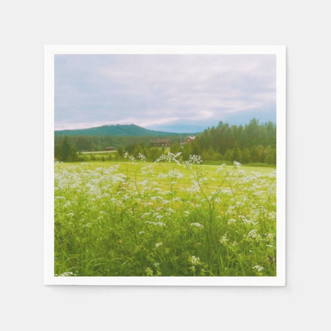 Summer in Hälsingland - Helsingia  Napkin (Front)