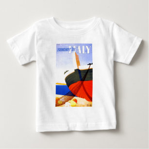 Summer in Italy Vintage Travel Baby T-Shirt