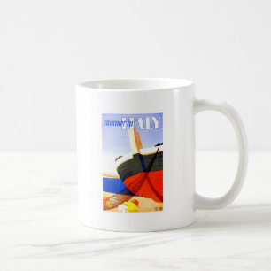Summer in Italy Vintage Travel Coffee Mug