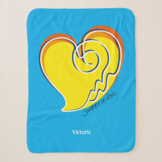 Summer in Love - Personalized Name Sherpa Blanket