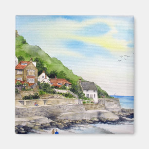 Summer in Runswick Bay England Farida Greenfield Magnet