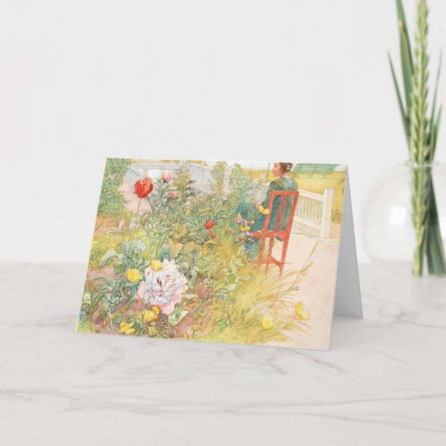 Summer In Sundborn By Carl Larsson Card (Front)