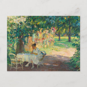 Summer in the Garden   Edward Cucuel Postcard