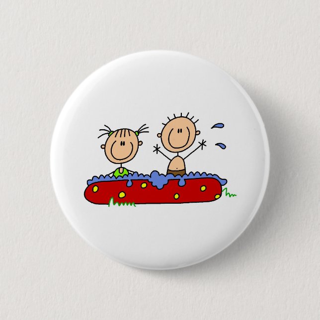 Summer in the Pool 2 Inch Round Button (Front)