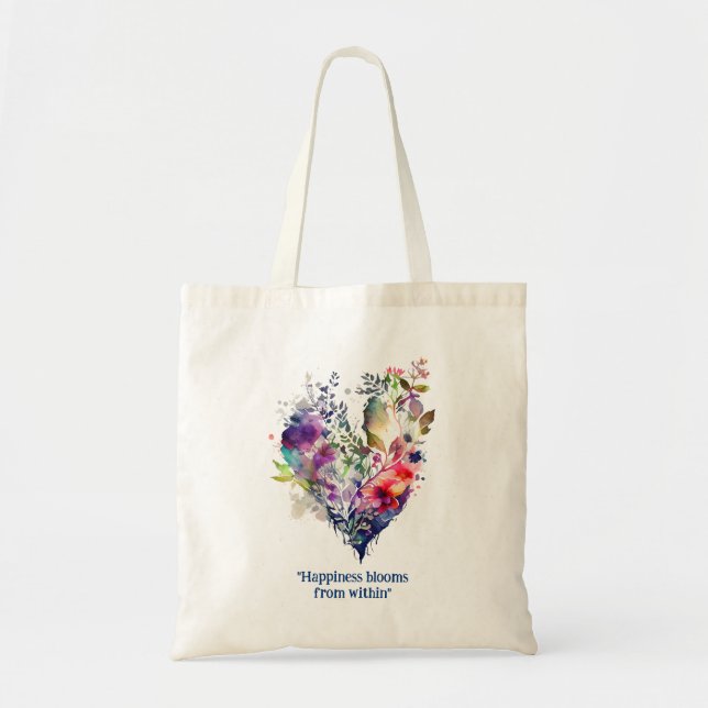 Summer-Inspired Floral Wreath for Beach Lovers Tote Bag (Front)