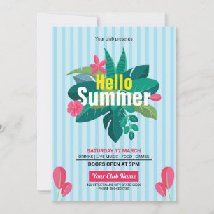 Summer Invitation Flyer