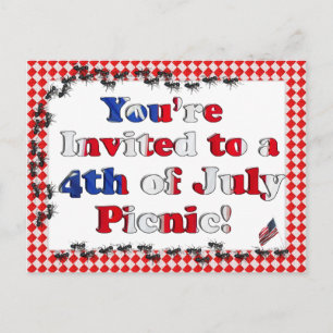 Summer Invitation for 4th of July BBQ