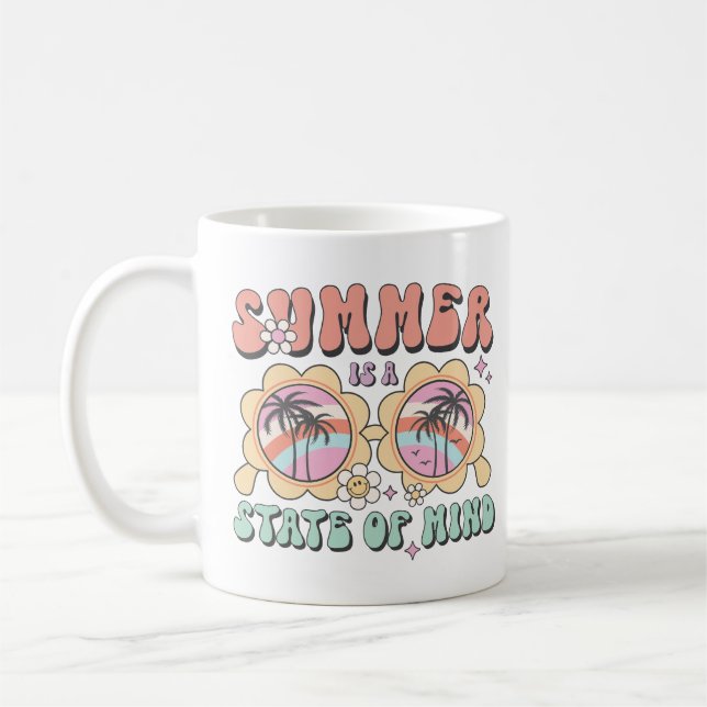 Summer Is A State Of Mind Coffee Mug (Left)