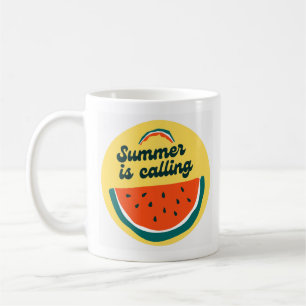 Summer is calling coffee mug