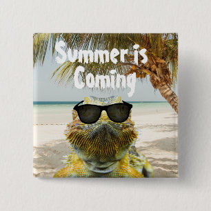 Summer is Coming 2 Inch Square Button