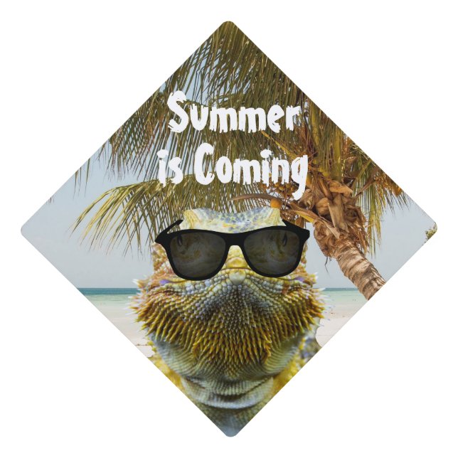 Summer is Coming Graduation Cap Topper (Front)