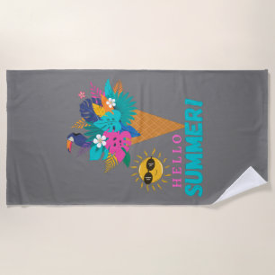 Summer Is My Best Funny Season Beach Towel
