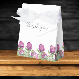 Summer Jungle Watercolour Floral Wedding Favor Box