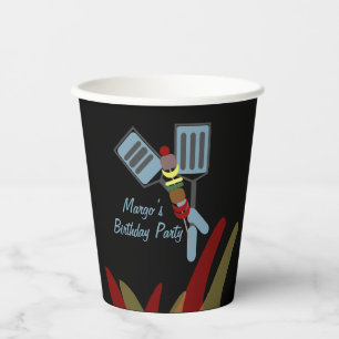 Summer Kabobs Cookout Park Birthday       Paper Cups