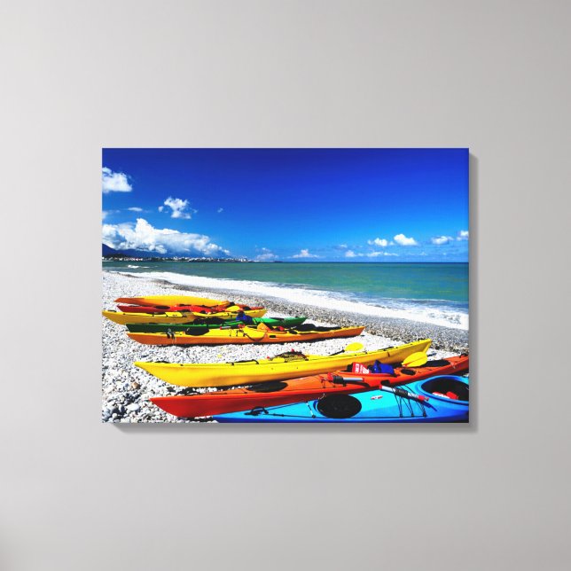 Summer Kayaking Canvas Print (Front)