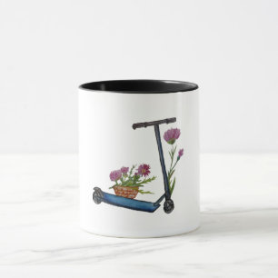 Summer , Kick Scooter  Art  Mug