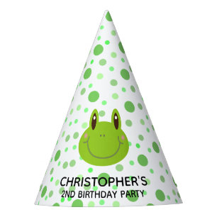 Summer Kids Birthday Party Frog Hat