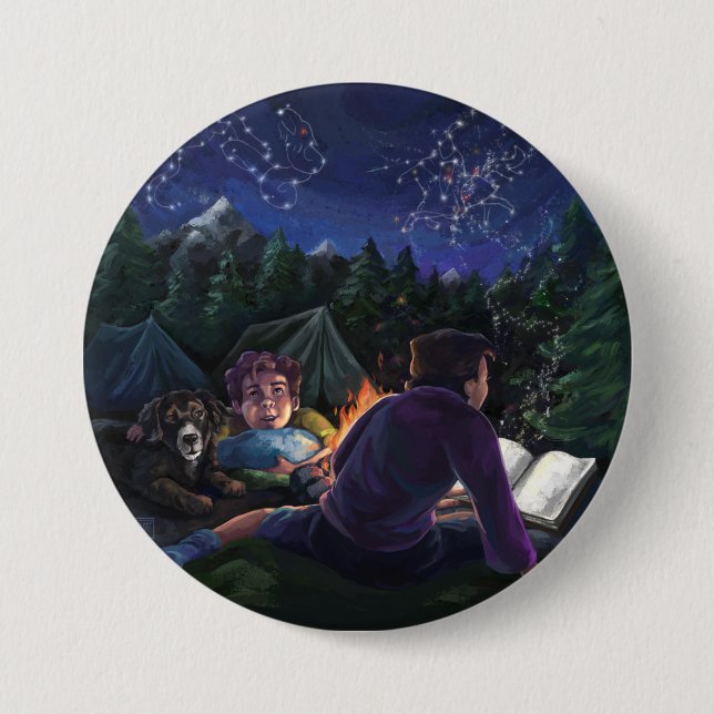 Summer Knights 3 Inch Round Button (Front)