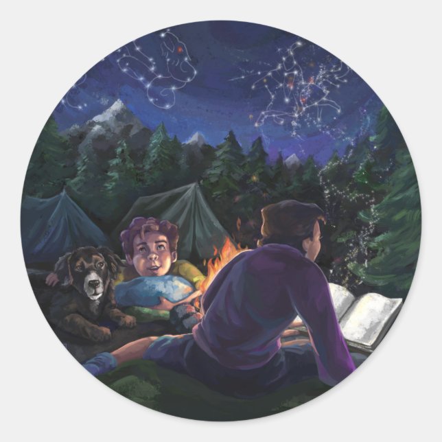 Summer Knights Classic Round Sticker (Front)