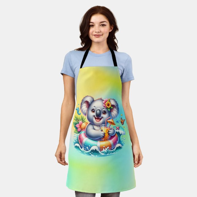 Summer Koala Sublimation Clipart-97702 Apron (Worn)