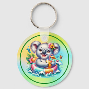 Summer Koala Sublimation Clipart-97702 Keychain