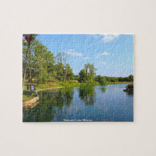 Summer Lake Illinoise Jigsaw Puzzle