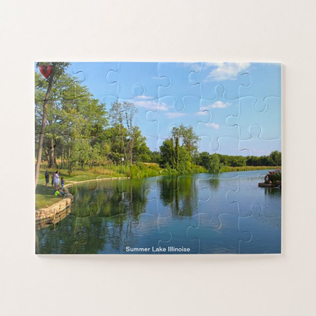 Summer Lake Illinoise Jigsaw Puzzle (Horizontal)