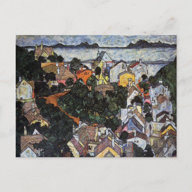 Summer Landscape, Krumau by Egon Schiele Postcard (Front)