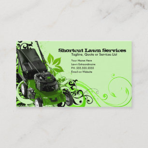 summer lawn services business card