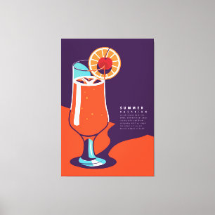 Summer layout canvas print