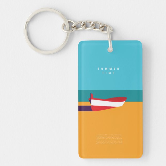 Summer layout poster keychain (Front)