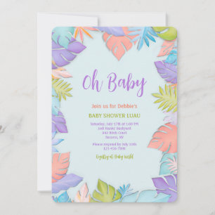 Summer Leaves Invitation