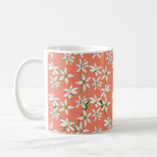 Summer lemon blossom pattern  coffee mug
