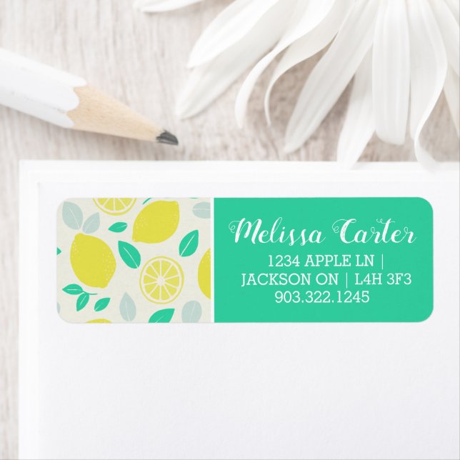 Summer Lemon Pattern in Cream (Insitu)