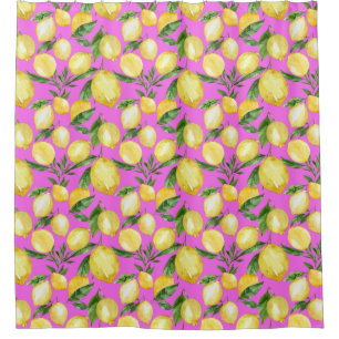 Summer lemon pattern Italy pink 
