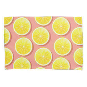 Summer Lemon Slices Pattern Pillowcase
