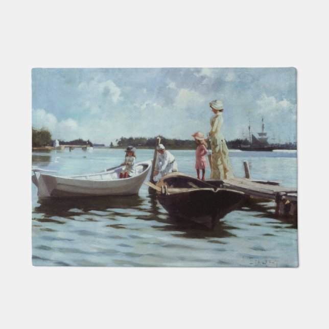 Summer Life in the Islelets (by Albert Edelfelt) Doormat (Front)
