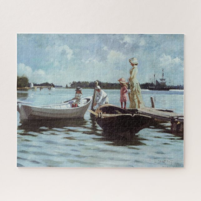 Summer Life in the Islelets (by Albert Edelfelt) Jigsaw Puzzle (Horizontal)