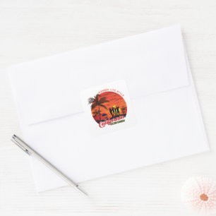 Summer Life Style Square Sticker