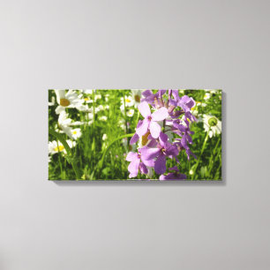 Summer Lilac and Daisies Canvas Print