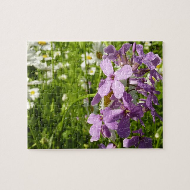Summer Lilac and Daisies Jigsaw Puzzle (Horizontal)