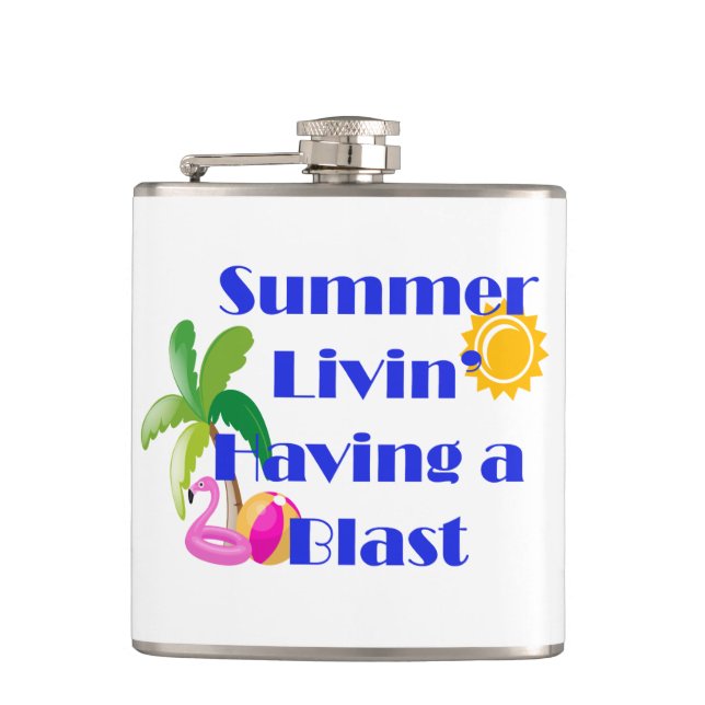 Summer Livin' Flask (Front)