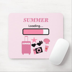 Summer Loading Pink Mousepad