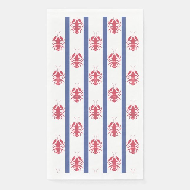 Summer Lobster Theme   Napkin (Front)