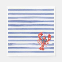 Summer Lobster with Bow and Stripes
