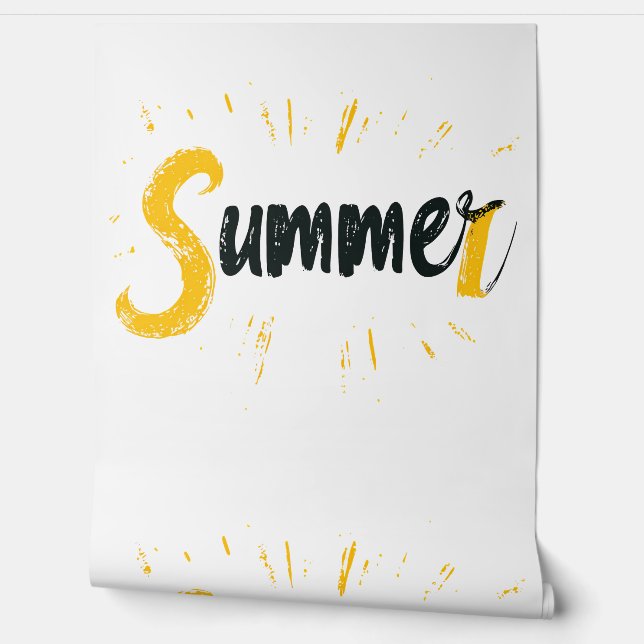 Summer Logo - Summer Text Design Wallpaper (Unrolling)