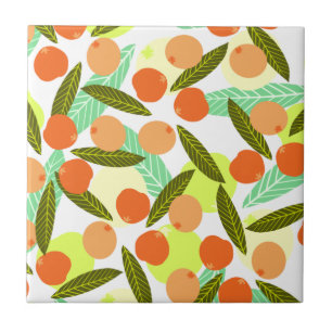 Summer Loquat Fruits Greenery        Tile