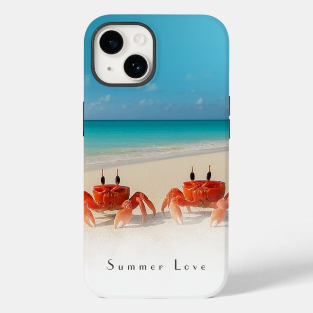 Summer Love — iPhone 14 Tough Coque 2 Crabs (Verso)