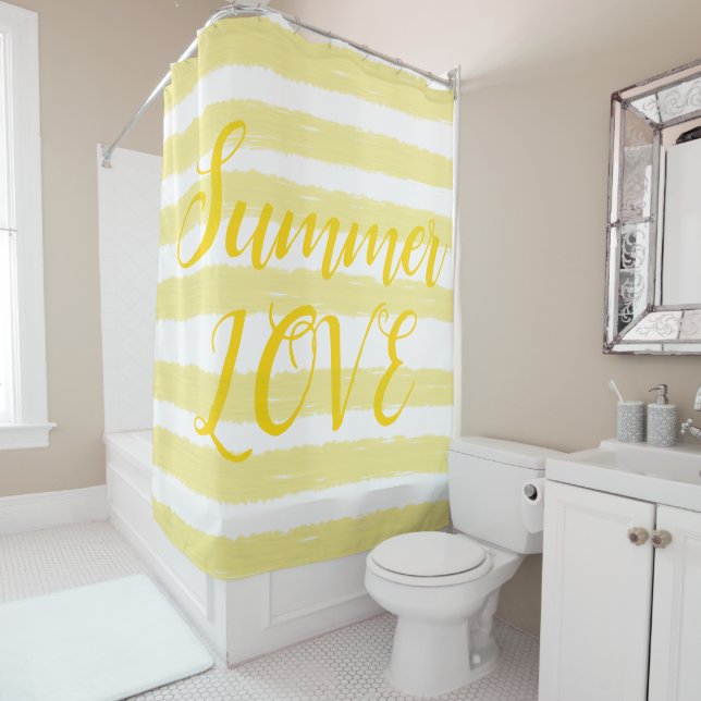 Summer Love Yellow White Stripes (In Situ)